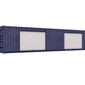 40ft Used Storage Container with Two 10ft Right-Side Roll-Up Doors