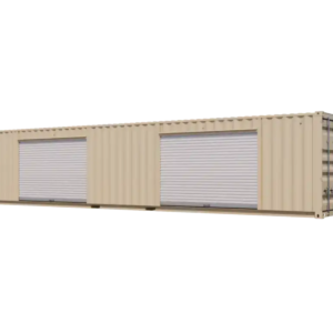 40ft New Storage Container with Two 10ft Left-Side Roll-Up Doors