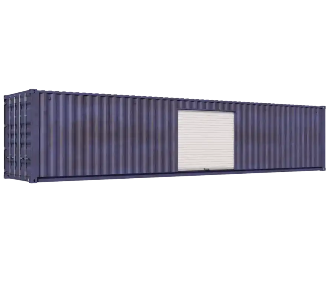 40ft Used Storage Container with One 10ft Right-Side Roll-Up Door