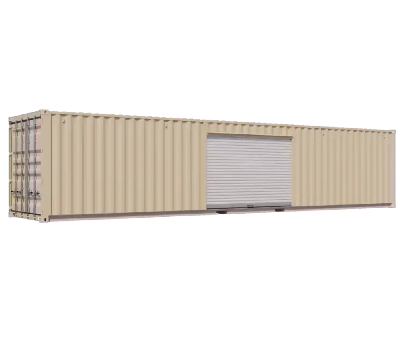 40ft New Storage Container with One 10ft Right-Side Roll-Up Door