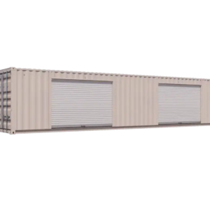 40ft Refurbished Storage Container with Two 10ft Right-Side Roll-Up Doors
