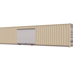 40ft New Storage Container with One 10ft Left-Side Roll-Up Door