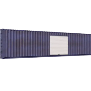 40ft Used Storage Container with One 8ft Right-Side Roll-Up Door