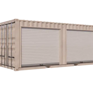 20ft Refurbished Storage Container with Two 8ft Right-Side Roll-Up Doors