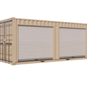 20ft New Storage Container with Two 8ft Right-Side Roll-Up Doors