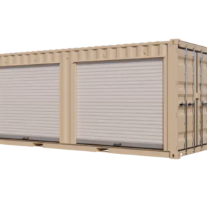 20ft New Storage Container with Two 8ft Left-Side Roll-Up Doors