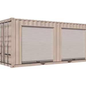 20ft Refurbished Storage Container with Two 7ft Right-Side Roll-Up Doors