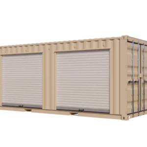 20ft New Storage Container with Two 7ft Left-Side Roll-Up Doors