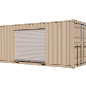 20ft New Storage Container with 8ft Left-Side Roll-Up Door