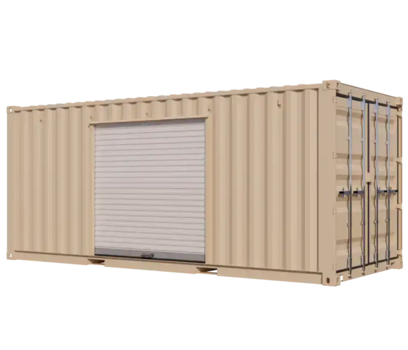 20ft New Storage Container with 7ft Left-Side Roll-Up Door