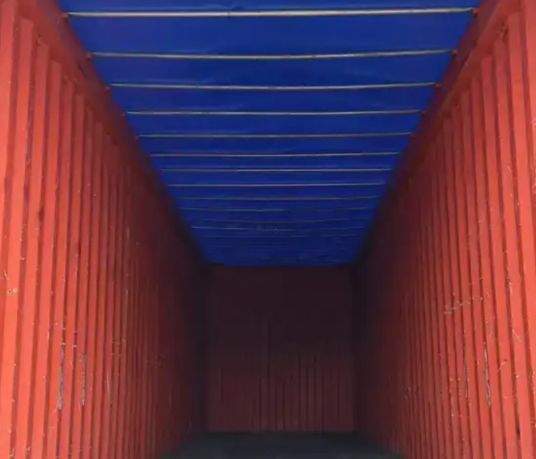 40ft Used High Cube Open Top Shipping Container with Soft Tarp Roof - Image 2
